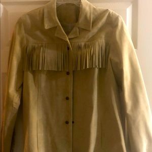Genuine Suede Fringe Jacket Size Large